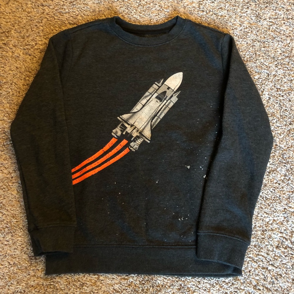 Boys spaceship sweatshirt